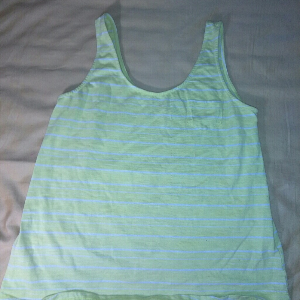 Yellow and white stripped t-shirt